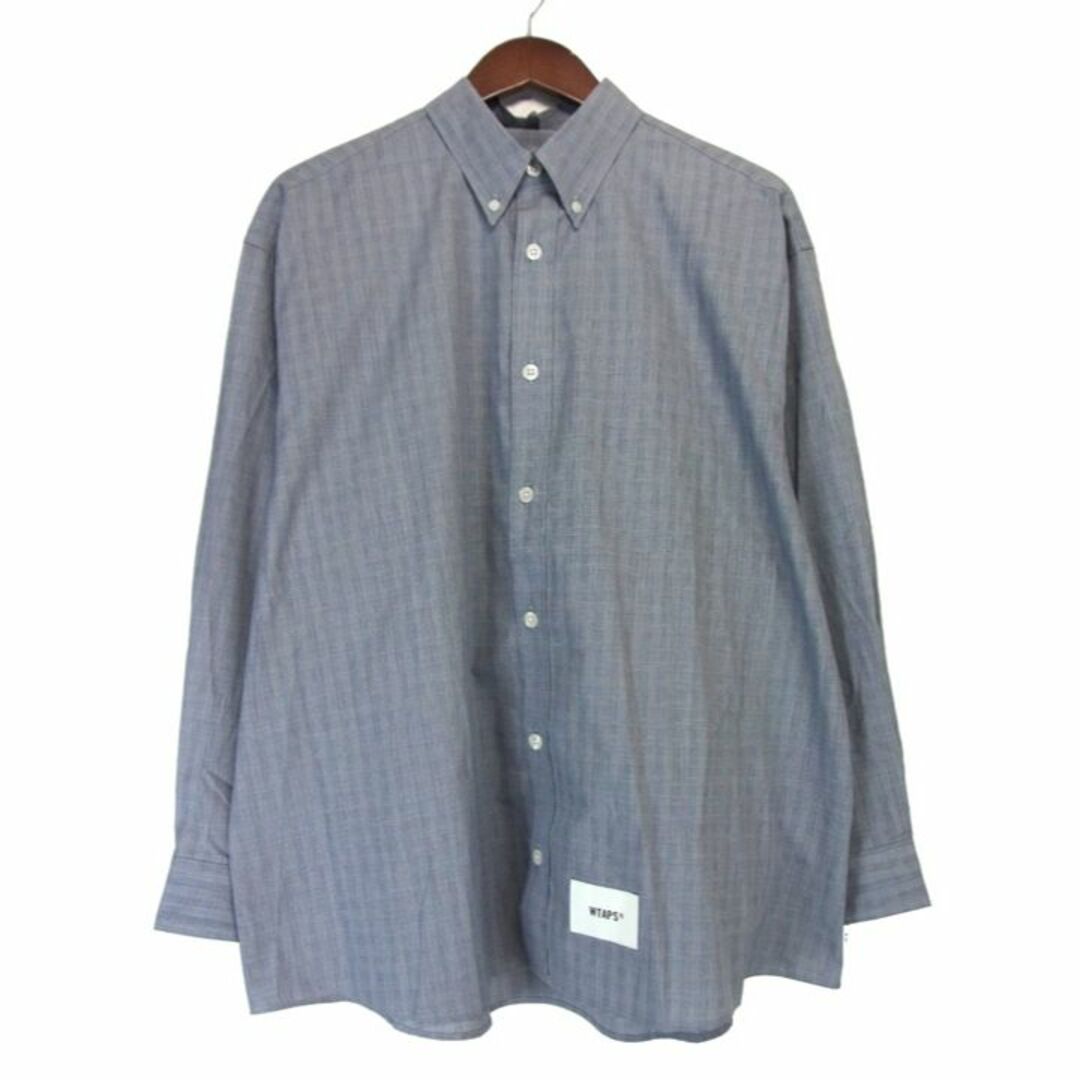 ダブルタップス WTAPS ■ 23AW 【 BD 02 BROADCLOTH TEXTILE PROTECT 232GWDT-SHM02 】 チェック ブロード ボタン ダウン 長袖 シャツ f19004