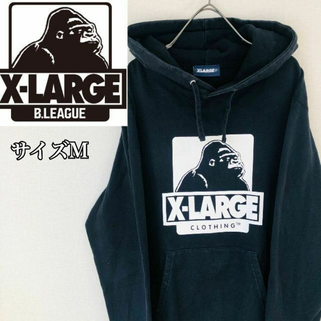 XLARGE☆エクストララージ　プリントロゴ　パーカー　プルオーバー　フーディー