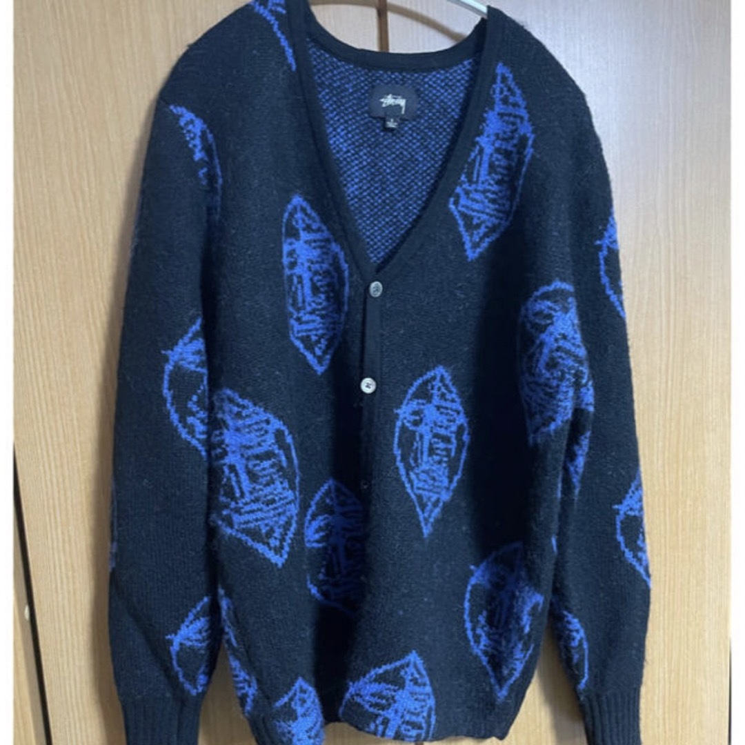 STUSSY - Stussy Mask Mohair Cardigan モヘアカーディガンの