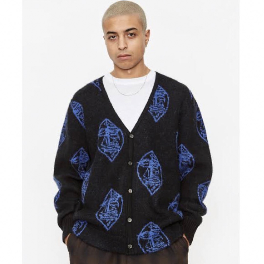 STUSSY(ステューシー)のStussy Mask Mohair Cardigan モヘアカーディガン メンズのトップス(カーディガン)の商品写真