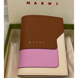 ⭐︎箱付き⭐︎MARNI 折りたたみ財布  ユニセックス 小銭入れ⭐︎ 新品⭐︎ブラウン