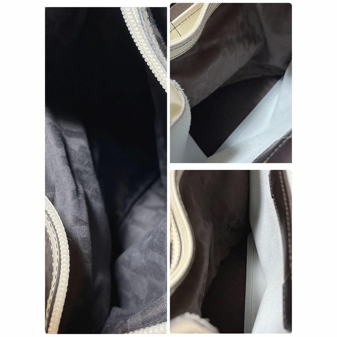 Furla(フルラ)のFURLA フルラ ハンドバッグ バイカラー ダークブラウン アイボリー レディースのバッグ(ハンドバッグ)の商品写真