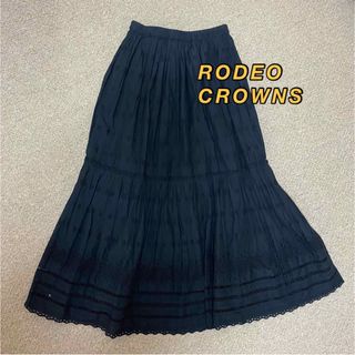 ロデオクラウンズ(RODEO CROWNS)のRODEO CROWNS コットンスカート　フリーサイズ　おしゃれ(ロングスカート)