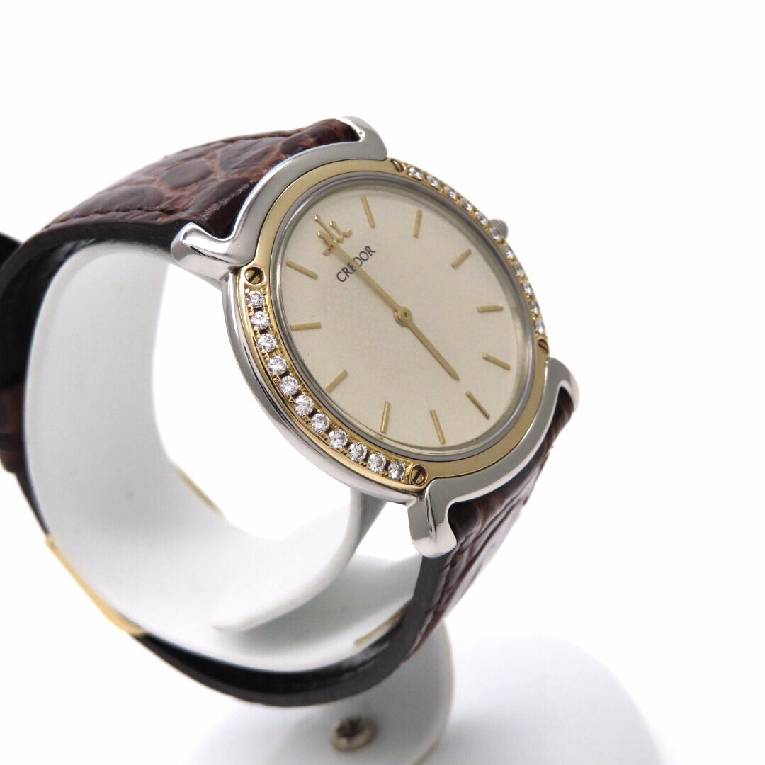 【リネアクルバ】SEIKO ’セイコー 時計’ ダイヤモンドベゼル ☆極美品☆
