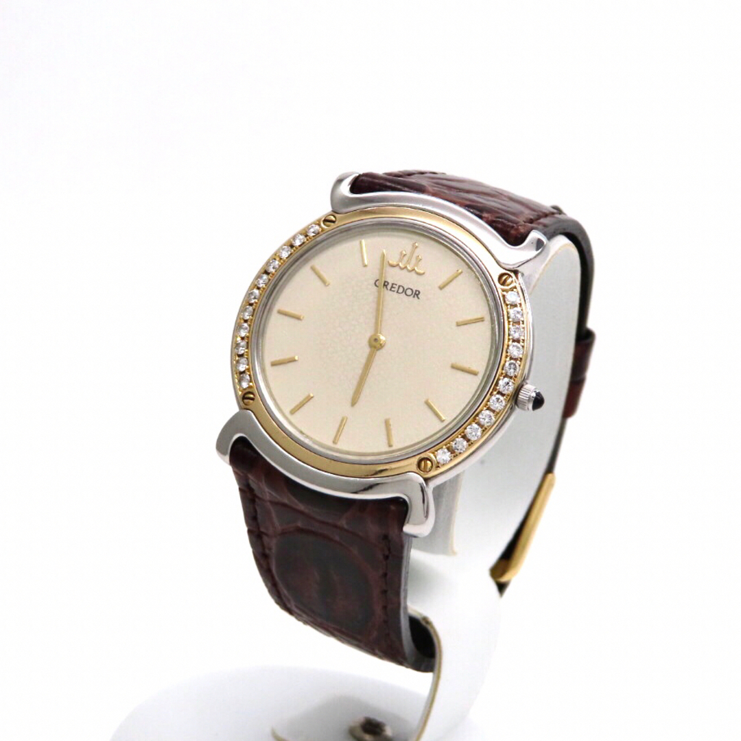 リネアクルバ】SEIKO 'セイコー 時計' ダイヤモンドベゼル ☆極美品☆-