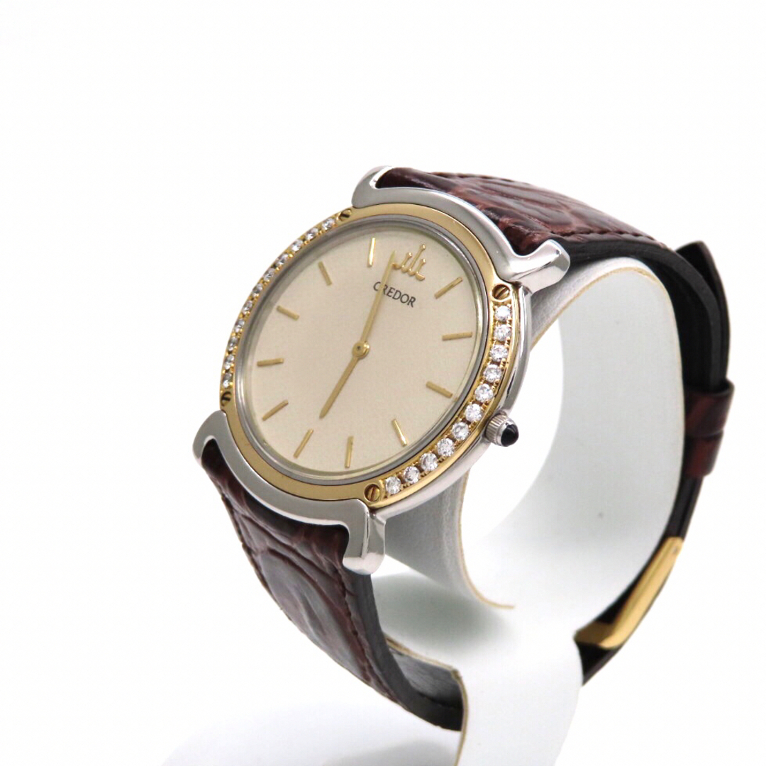 SEIKO - 【リネアクルバ】SEIKO 'セイコー 時計' ダイヤモンドベゼル