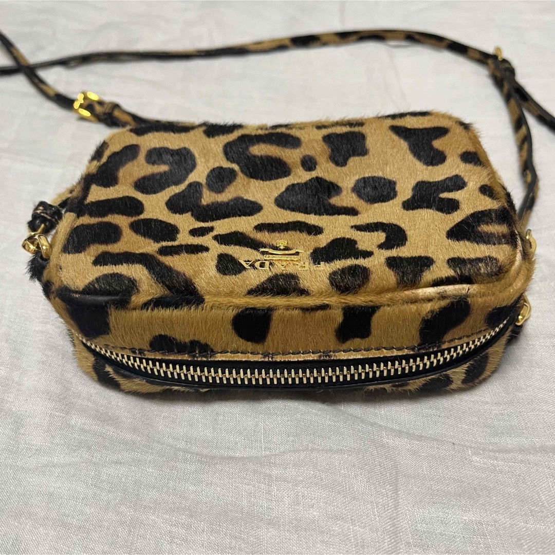 美品 PRADA レオパード ハラコショルダーバック Leopard 4