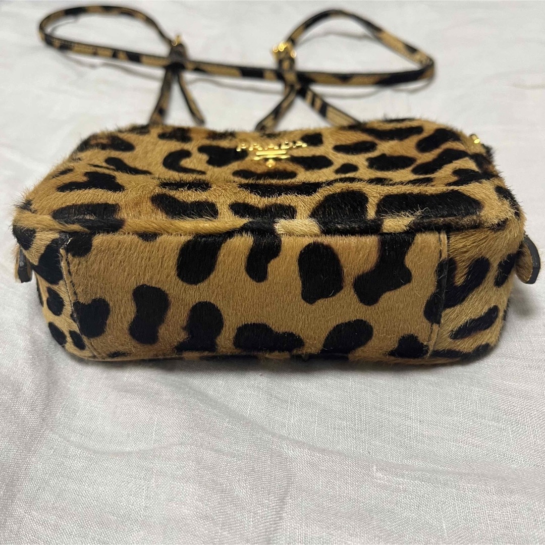 美品 PRADA レオパード ハラコショルダーバック Leopard 3