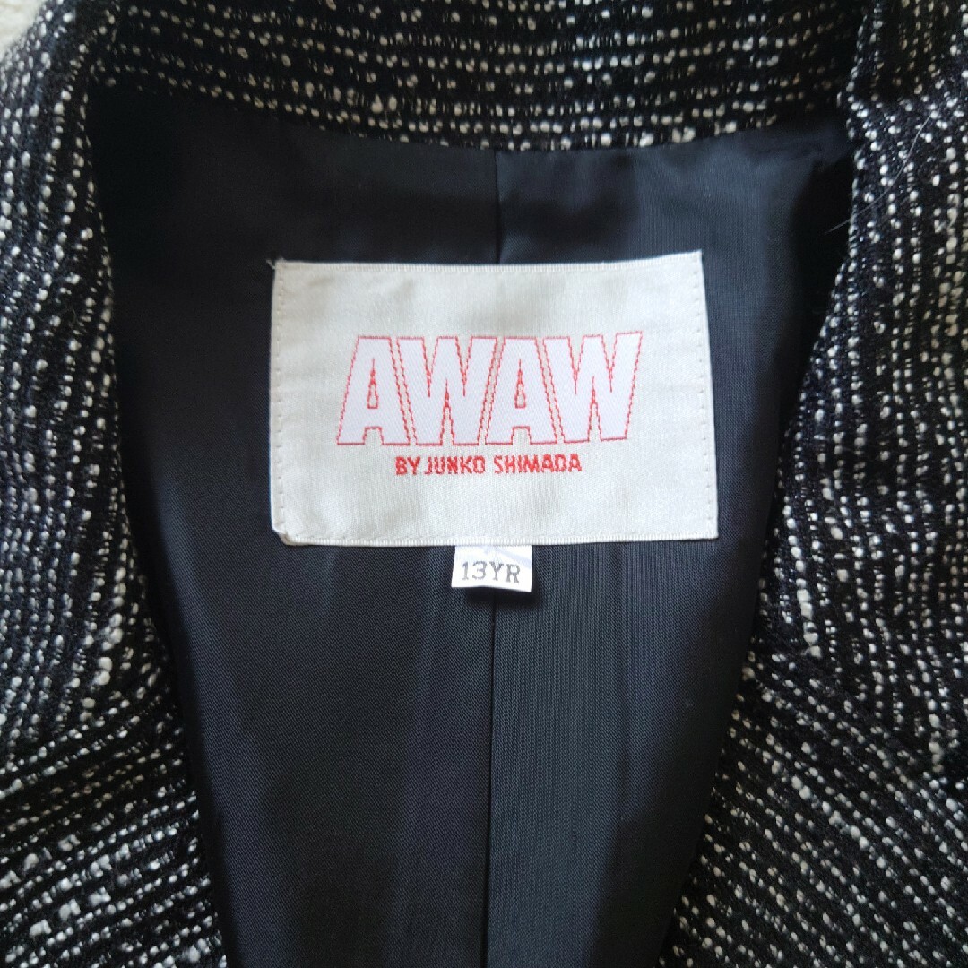 AWAW ジュンコシマダ セレモニーセットアップ ツイード 大きめサイズ AWAW ジュンコシマダ セレモニーセットアップ ツイード 大きめサイズ