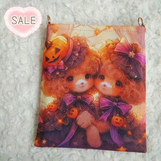 SALE☆ハロウィン×プードル①☆サコッシュ　ミニショルダーバッグ(ポーチ)