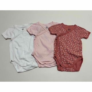 プチバトー(PETIT BATEAU)のプチバトー　あわせボディ　３枚　6M(肌着/下着)