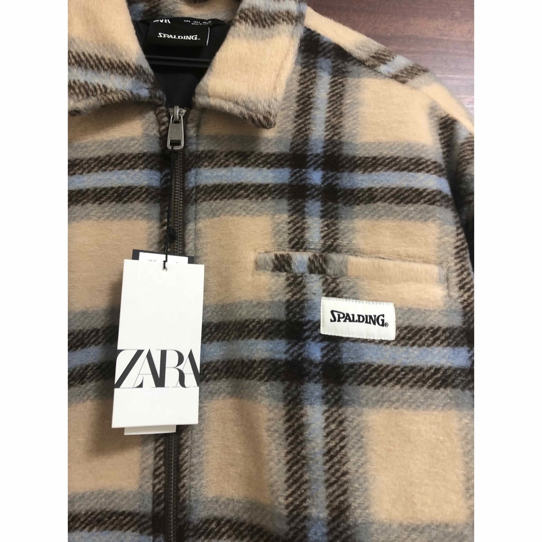 ZARA(ザラ)の未使用タグ付 ZARA スポルディング コラボ  フリース ジャケット L メンズのジャケット/アウター(ブルゾン)の商品写真