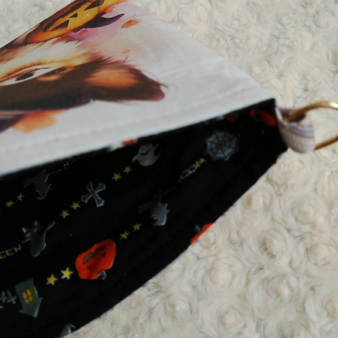 SALE☆ハロウィン×ブラタンチワワ②☆サコッシュ ミニショルダーバッグ ハンドメイドのファッション小物(バッグ)の商品写真
