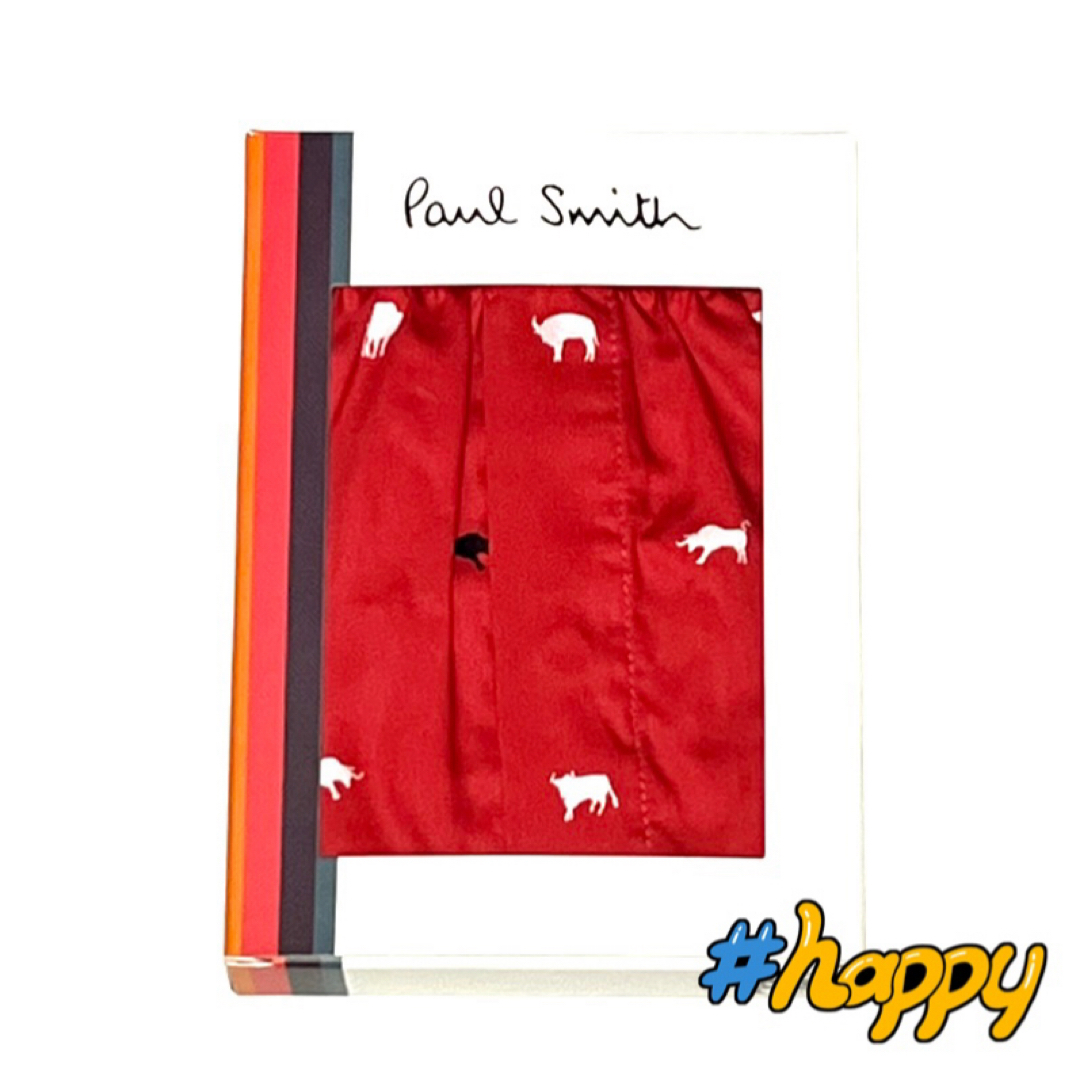 Paul Smith(ポールスミス)の新品★ポールスミス★Mサイズ★ボクサー★トランクス★レッド★2225★還暦 メンズのアンダーウェア(トランクス)の商品写真