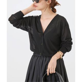 Cotton Sheer Vネック カーディガン　ドゥーズィエムクラス　未使用品