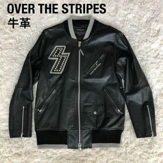 OVER THE STRIPES - OVER THE STRIPESオーバーザストライプスレザージャケットスタジャン