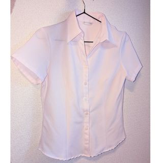 アオキ(AOKI)の【半袖ワイシャツ】薄ピンク イージーケア/アイロン不要(シャツ/ブラウス(半袖/袖なし))