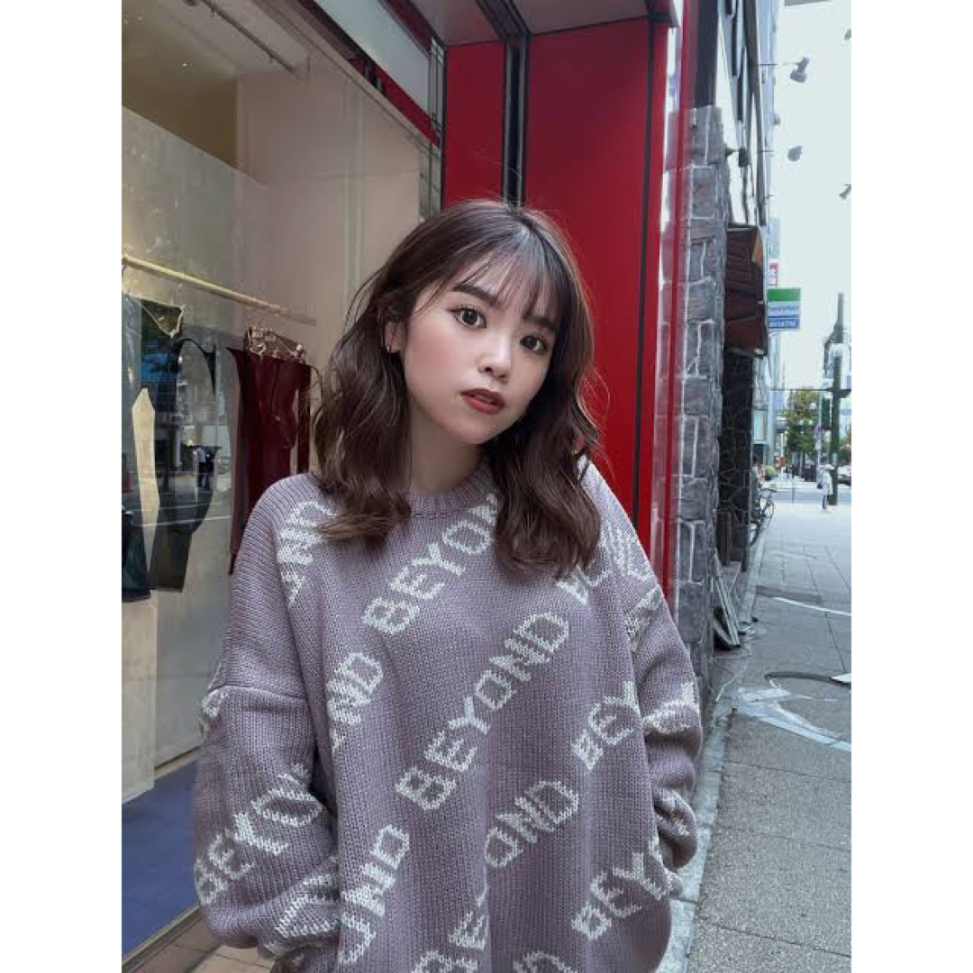 GYDA(ジェイダ)のGYDA BEYOND PATTERN ニット TOPS （ピンク） レディースのトップス(ニット/セーター)の商品写真