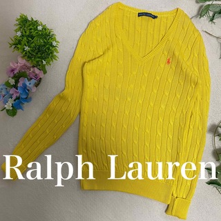 ポロラルフローレン(POLO RALPH LAUREN)のRalph Lauren 使用感のない美品　M コットンセーター　ケーブルニット(ニット/セーター)