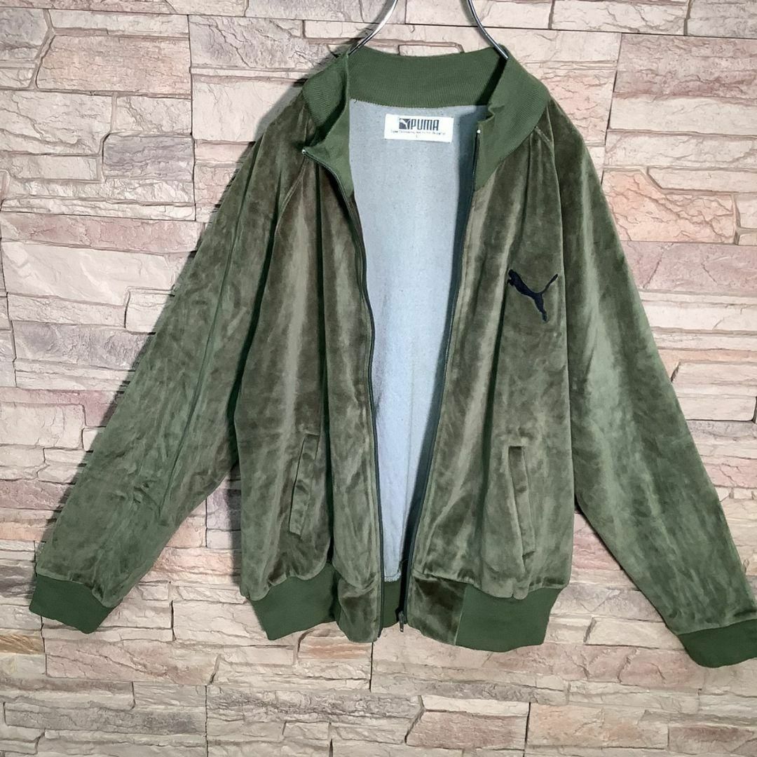 【最終価格】プーマ ベロア トラックジャケット 90s 定番 ワンポイントロゴ