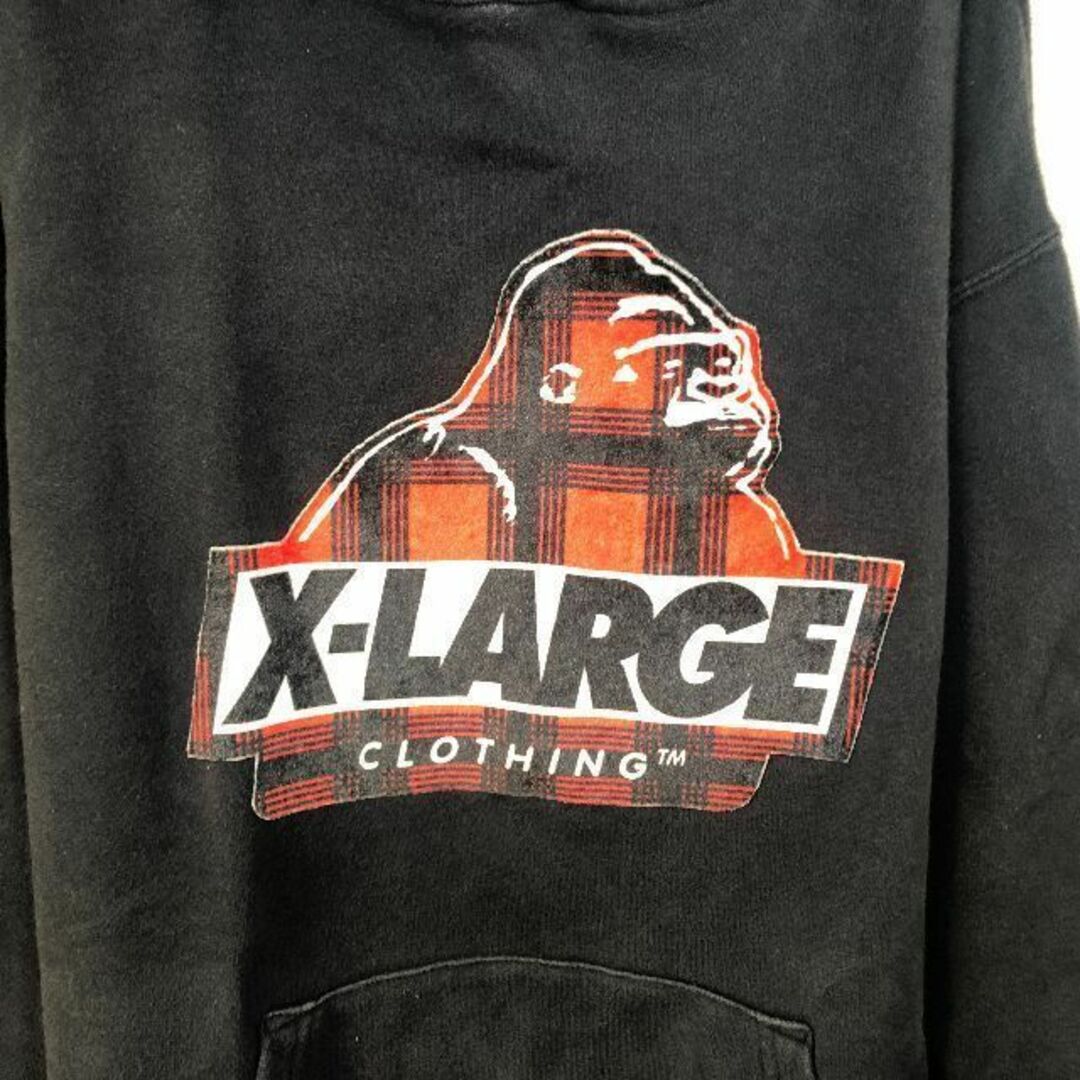 XLARGE - 【希少】エクストラージ パーカー サイズM 刺繍 ブラック