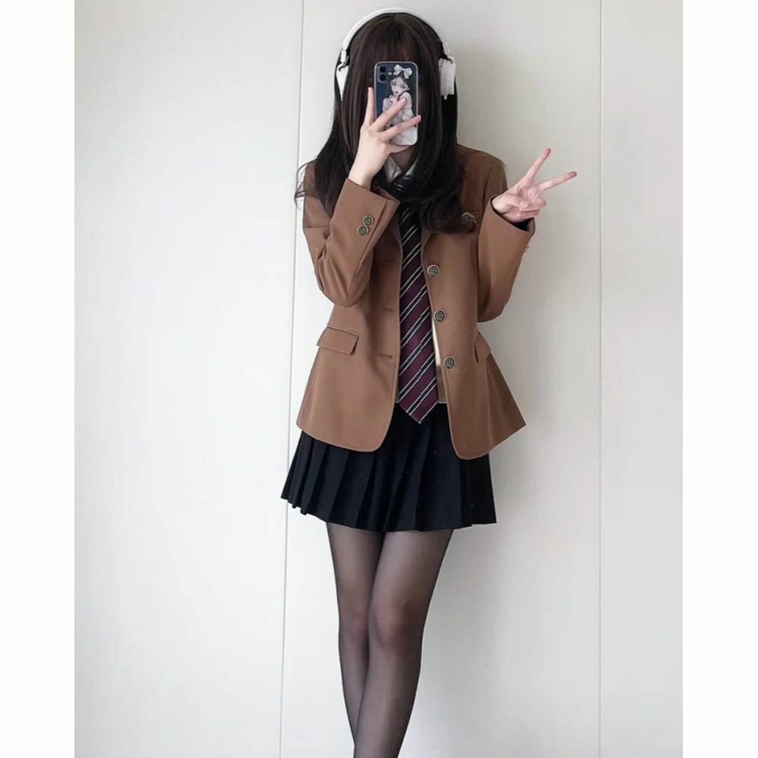 [ニャンコ] の爪 ブレザー 女子高校生 紺 セーラー服 ジャケット コート j