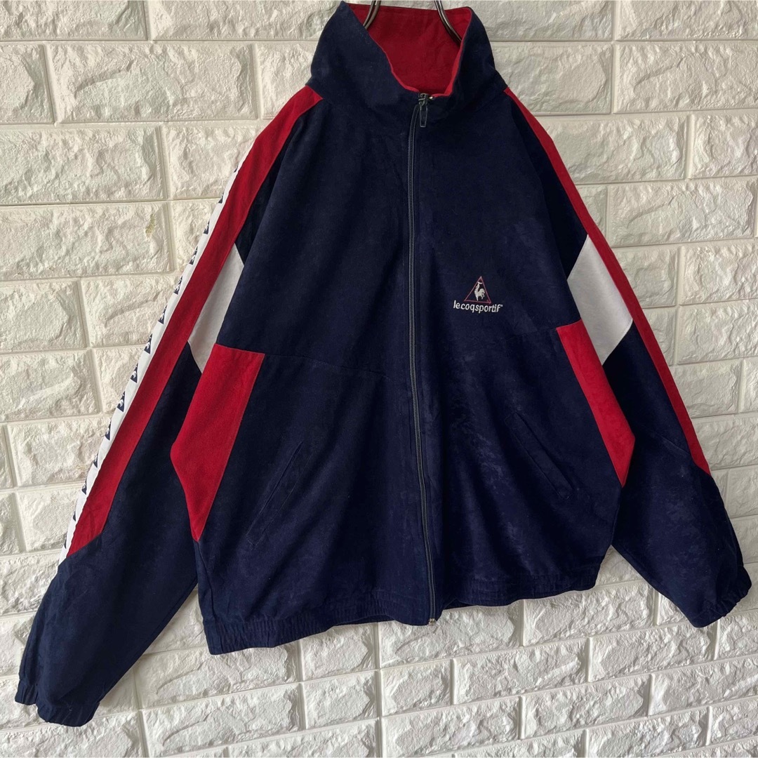 le coq sportif(ルコックスポルティフ)の【LE COQ SPORTIF】90s ヴィンテージ トラックJKT ベロア地 メンズのトップス(ジャージ)の商品写真