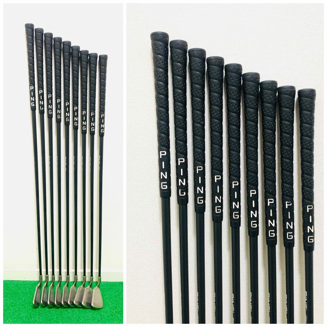 PING - YR5802 希少 PING ISI ニッケル 黒ドット 9本 U44 ピンの通販