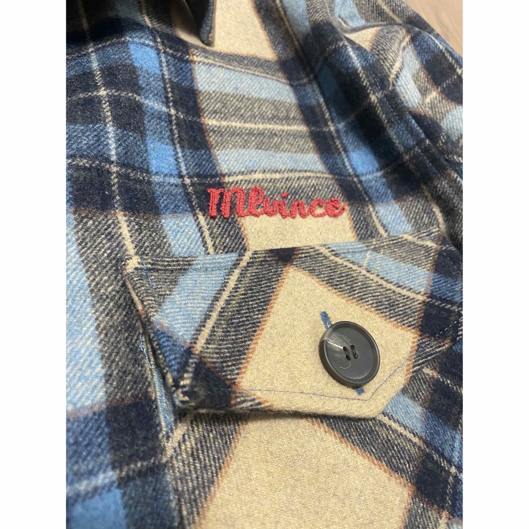 mlvince WOOL CHECK JACKET - BLUE