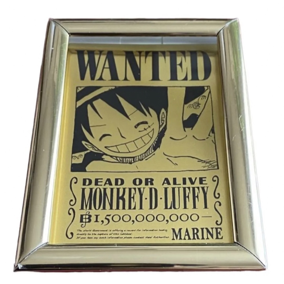 『ONE PIECE』純金製ルフィの手配書