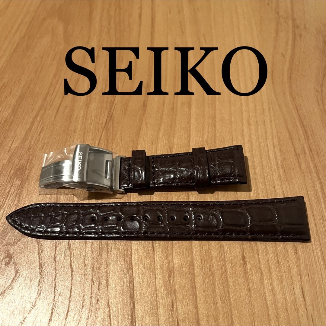 SEIKO純正　レザーベルト　Dバックル