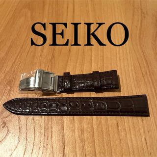 セイコー(SEIKO)のSEIKO純正　レザーベルト　Dバックル(レザーベルト)