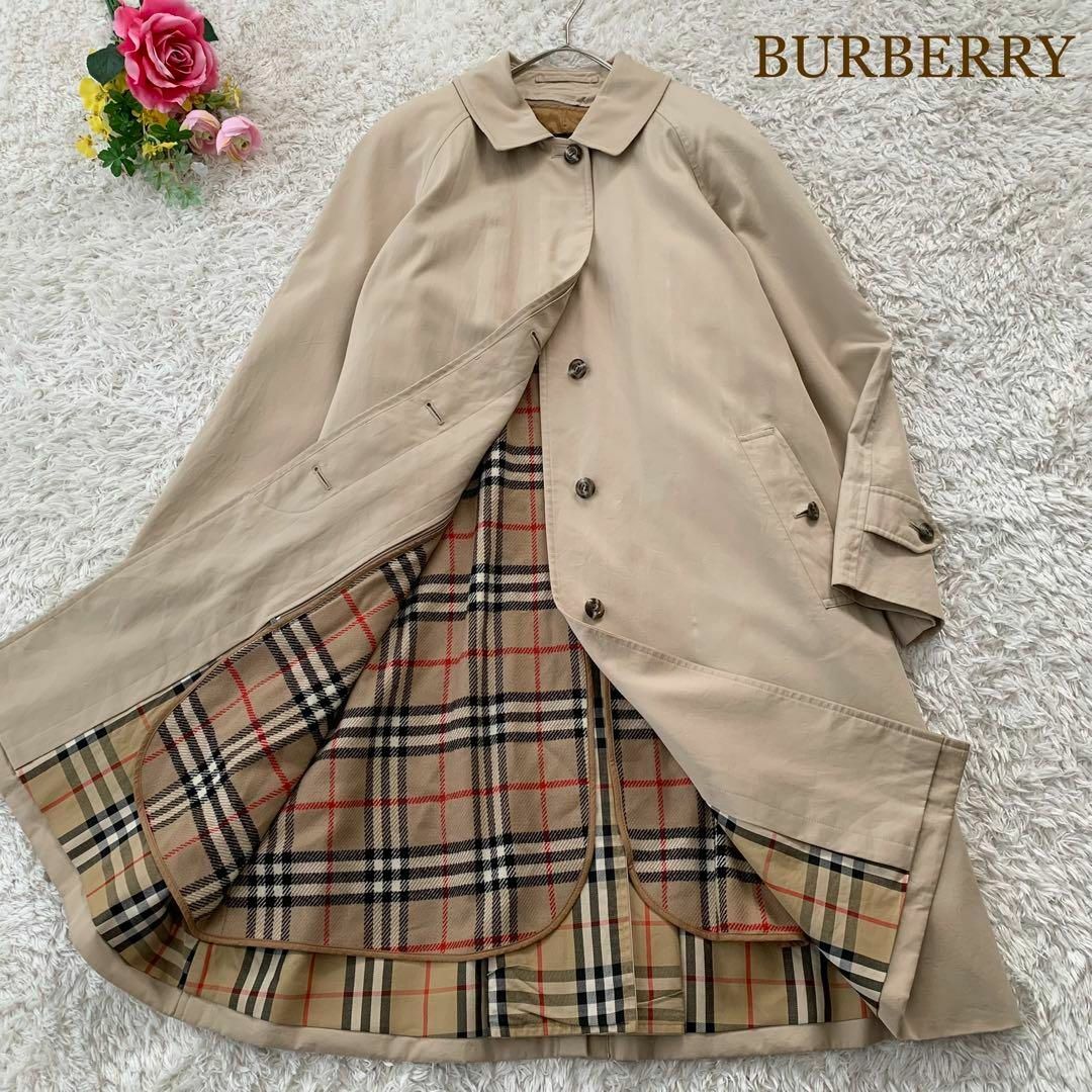 BURBERRY - バーバリー ステンカラーコート ロングコート2way ノバ