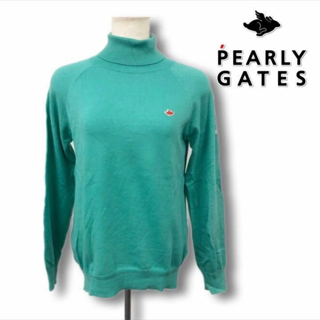 【送料無料】★PEARLY GATESタートルネック ニット size1 ゴルフ