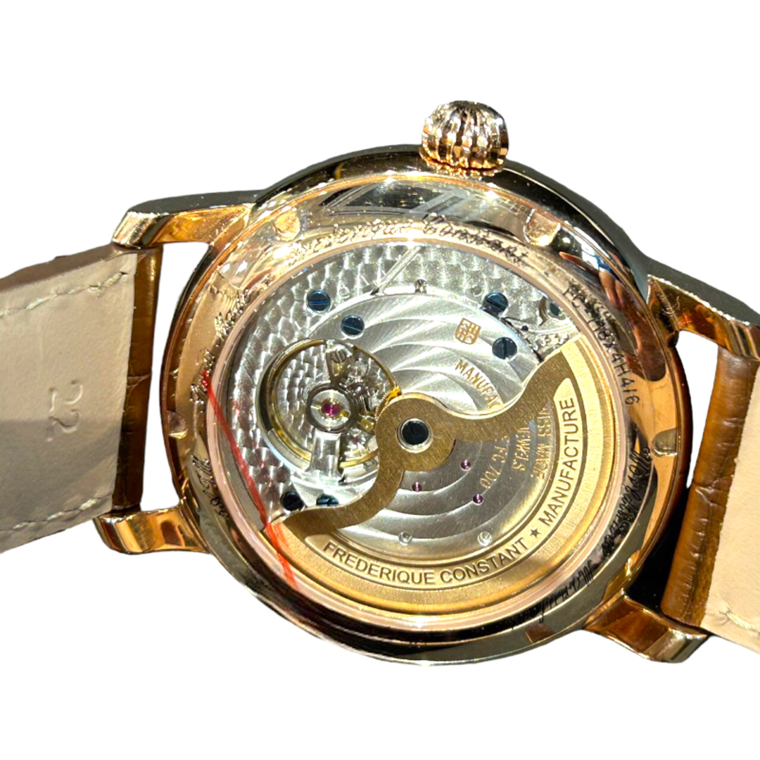 フレデリック・コンスタント FREDERIQUE CONSTANT ワールドタイマー マニュファクチュール FC-718BRWM4H4 ステンレススチール 革ベルト メンズ 腕時計