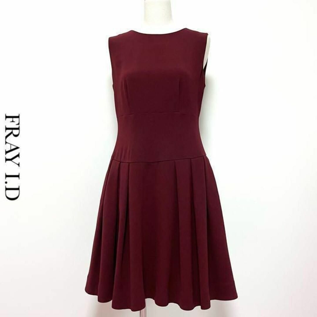 FRAY I.D - FRAY I.D フィット&フレア ドレープ ノースリーブ