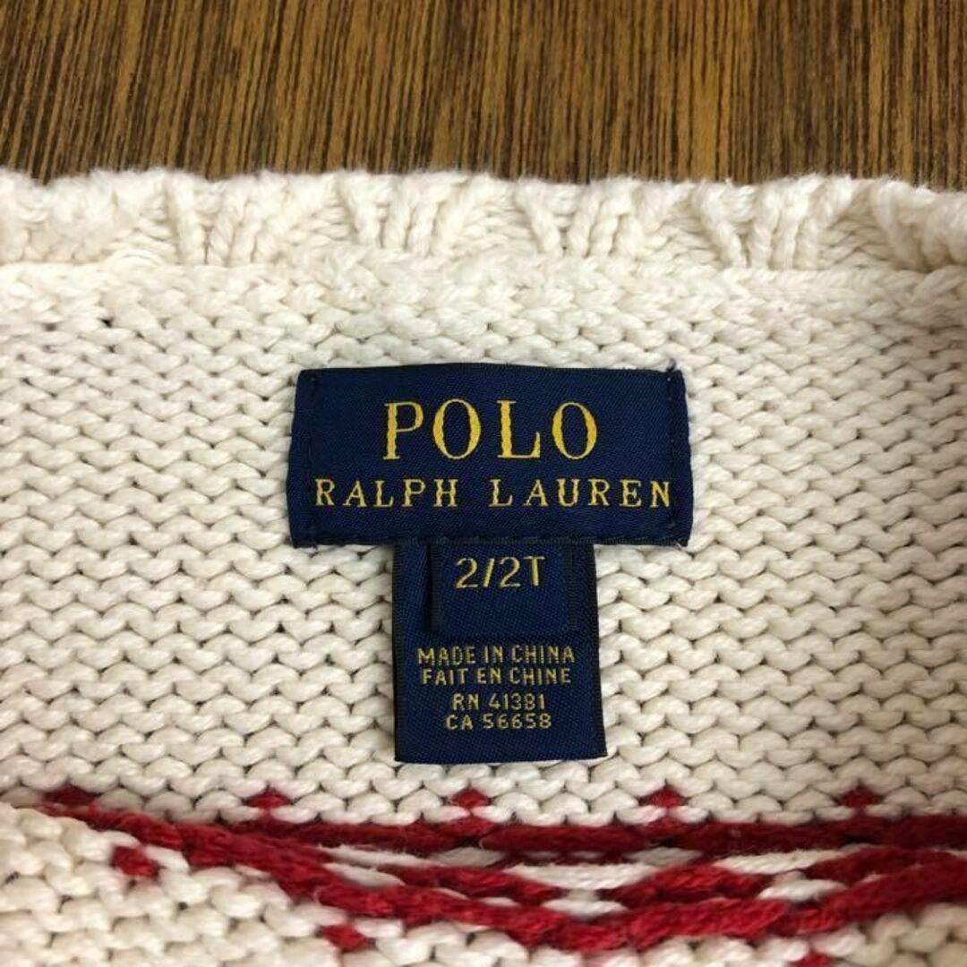 POLO RALPH LAUREN(ポロラルフローレン)のPOLO RALPH LAUREN ニットセーター size2T 雪柄 キッズ その他のその他(その他)の商品写真