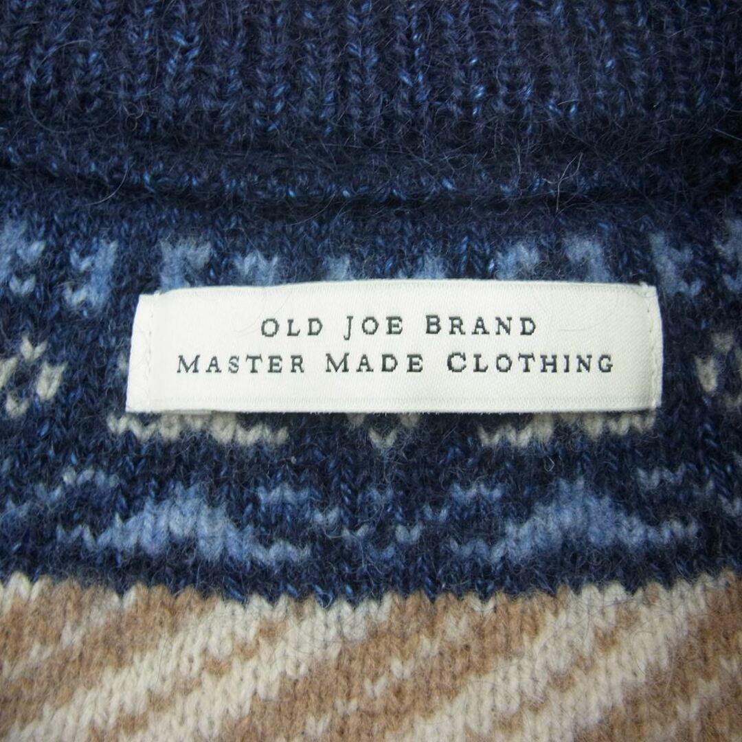 オールドジョー OLD JOE 162KN04 INDIGO MOHAIR NORDECK SWEATER インディゴ モヘア ノルディック セーター ニット ネイビー系 40 3