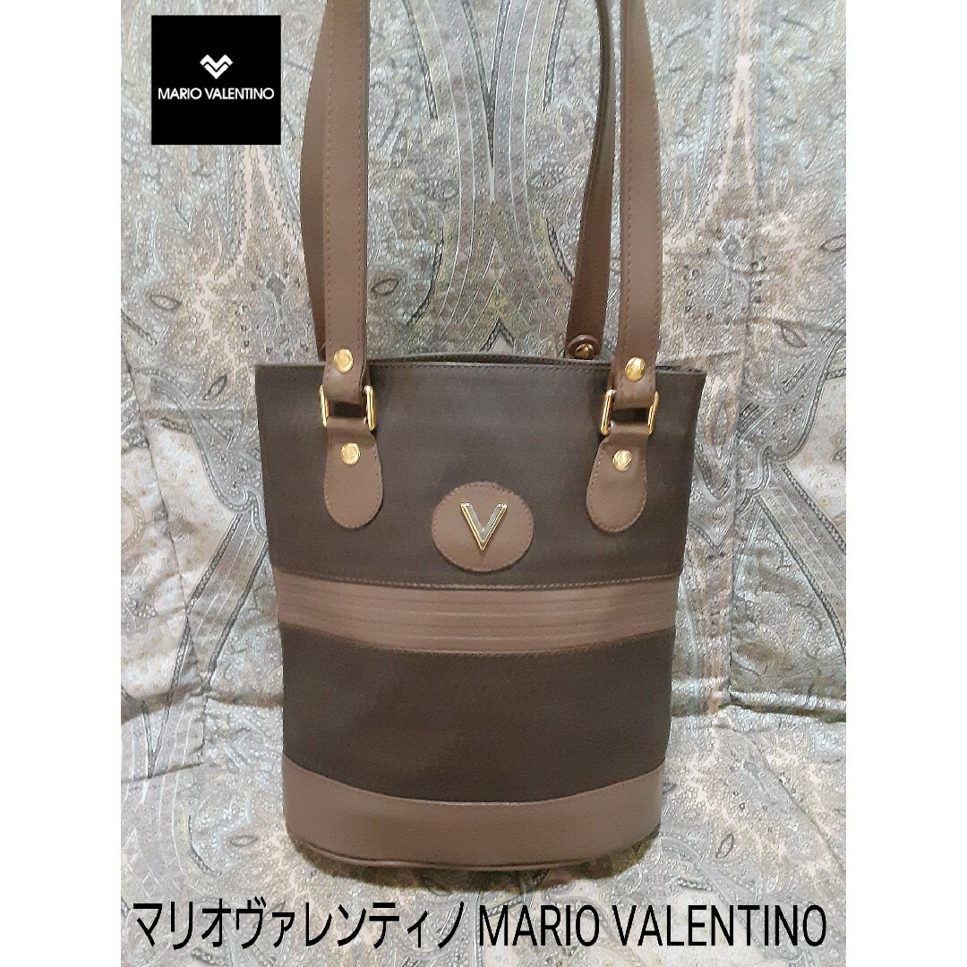 MARIO VALENTINO - MARIO VALENTINO 本革コンビ/肩掛けショルダー