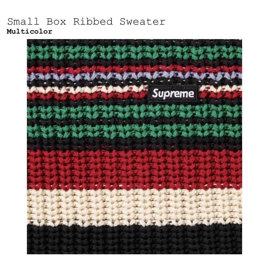 Supreme - Supreme Small Box Ribbed Sweater マルチ XLの通販 by でぶ