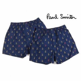 ポールスミス(Paul Smith)の【ポールスミス/Paul Smith】メンズトランクス・M・ネイビー系×2枚(トランクス)