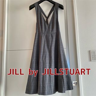 スナイデル(SNIDEL)のJILLSTUART ジルスチュアート ワンピース　チェック ジャンパースカート(ロングワンピース/マキシワンピース)