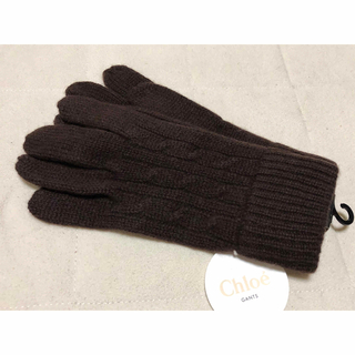 クロエ(Chloe)の356新品Chloe GANTSクロエ メンズケーブル編みカシミヤ100％ 手袋(手袋)