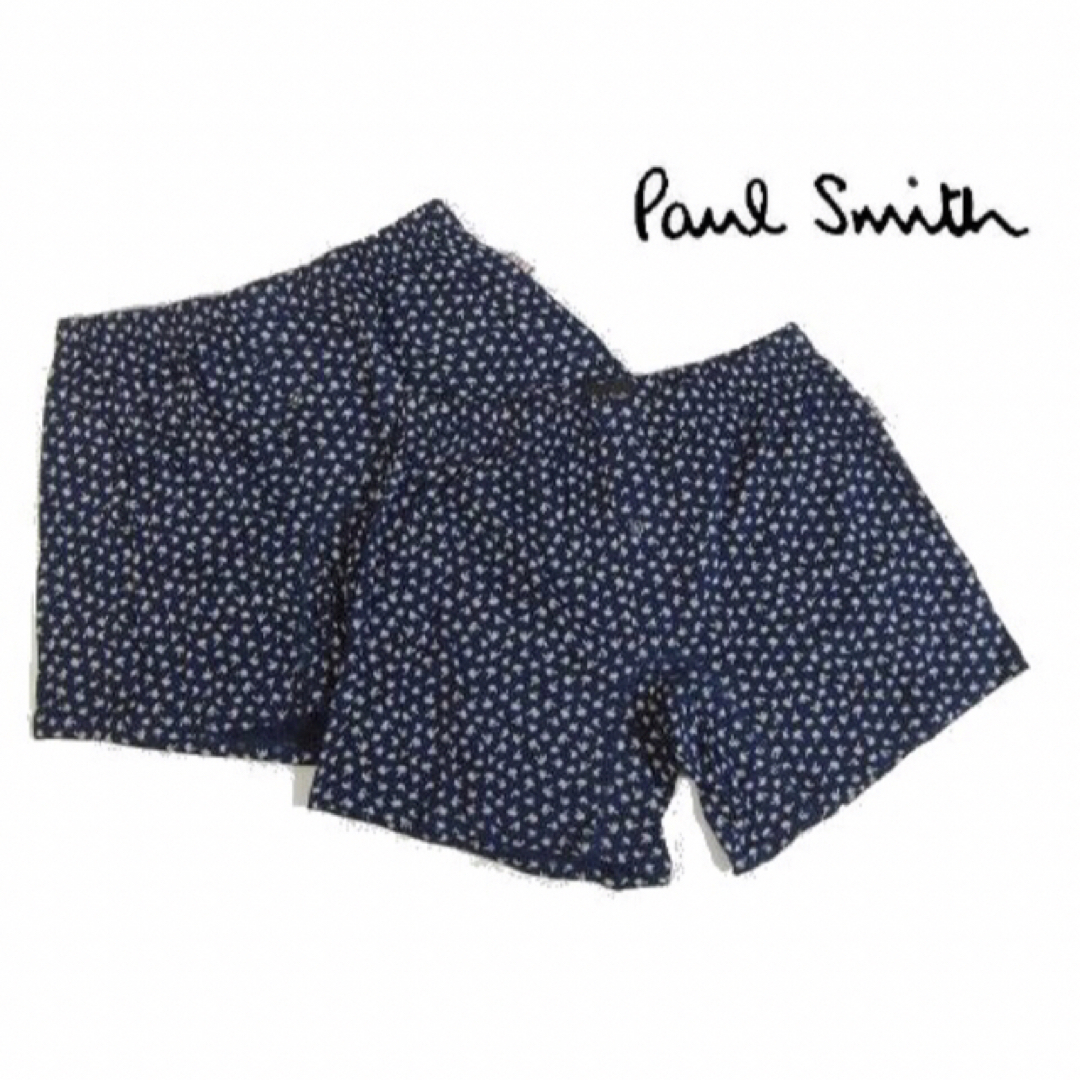 【ポールスミス/Paul Smith】メンズニットトランクス・M・ネイビー×2枚