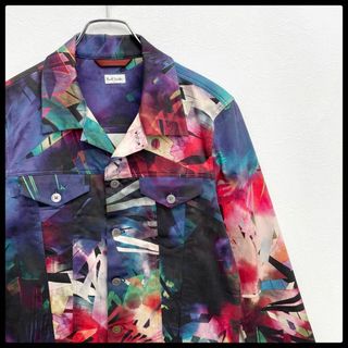 Paul Smith - 名作 ポールスミス マルチカラー ペイント 総柄 薄手 ...