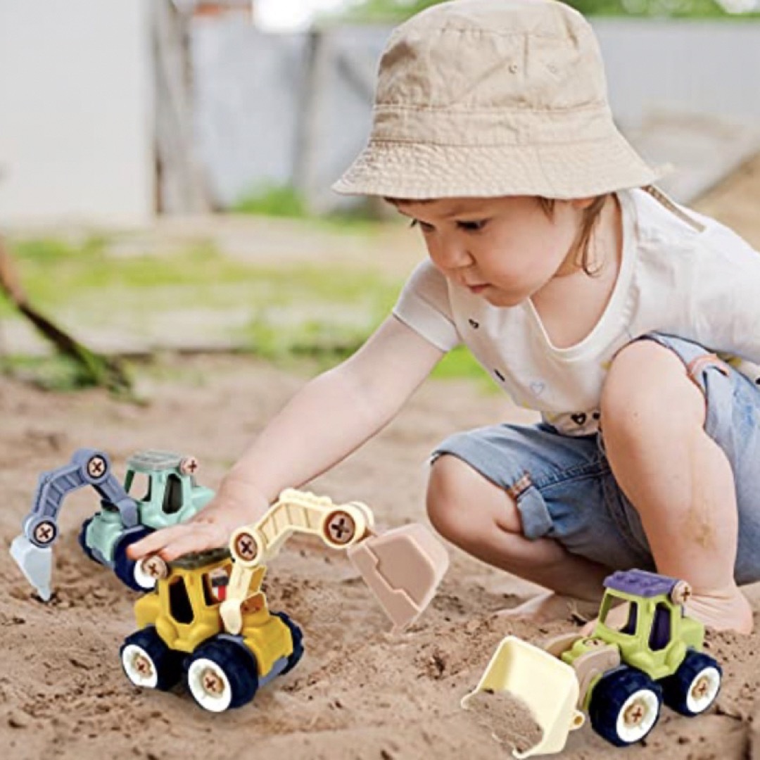 Tcvents 建設車両　働く車　組み立て玩具 キッズ/ベビー/マタニティのおもちゃ(知育玩具)の商品写真