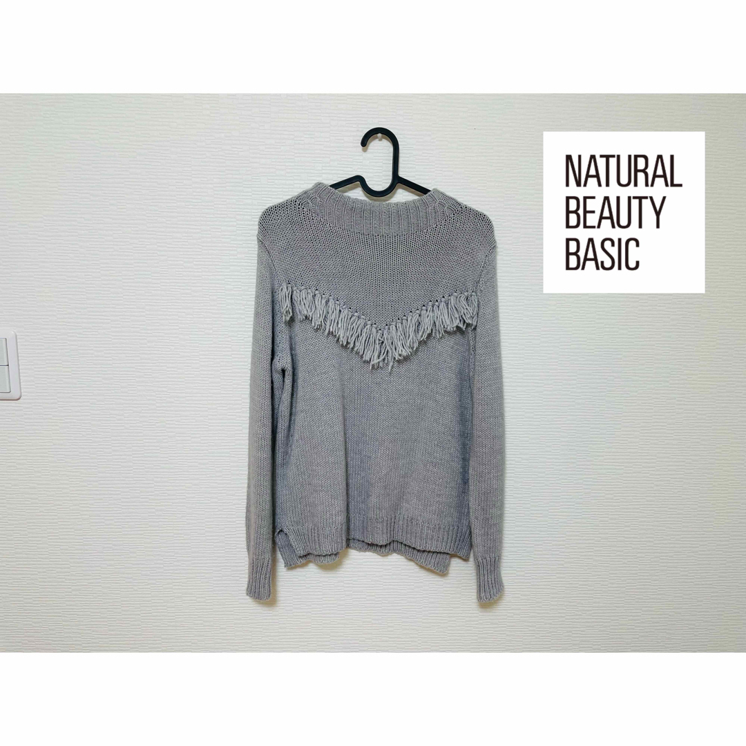 NATURAL BEAUTY BASIC(ナチュラルビューティーベーシック)のセーター　ニット　冬服　ナチュラルビューティーベイシック レディースのトップス(ニット/セーター)の商品写真