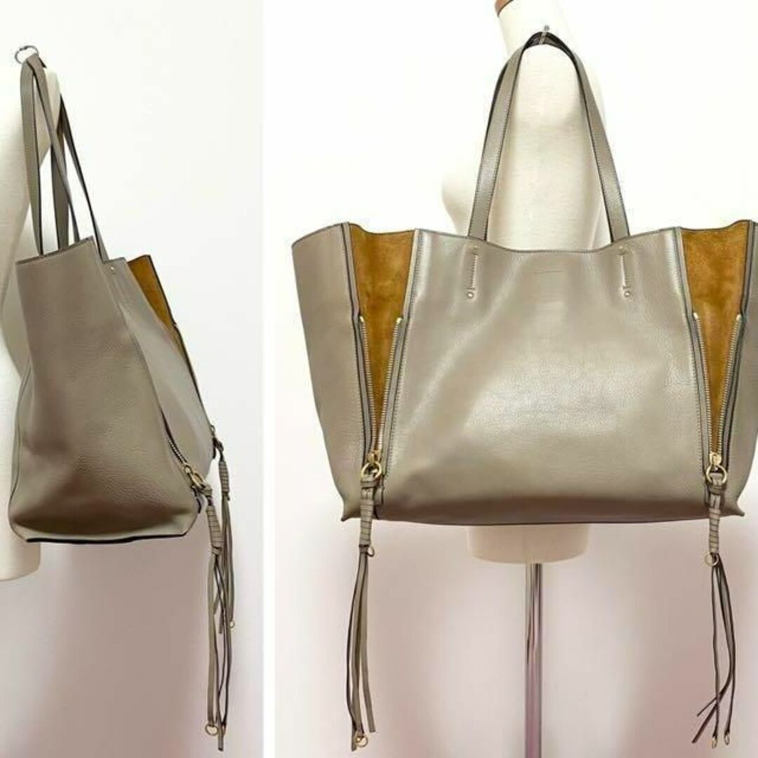 Chloe(クロエ)の【定価13.8万】Chloé クロエ MiLO ショルダー レザー トートバッグ レディースのバッグ(トートバッグ)の商品写真