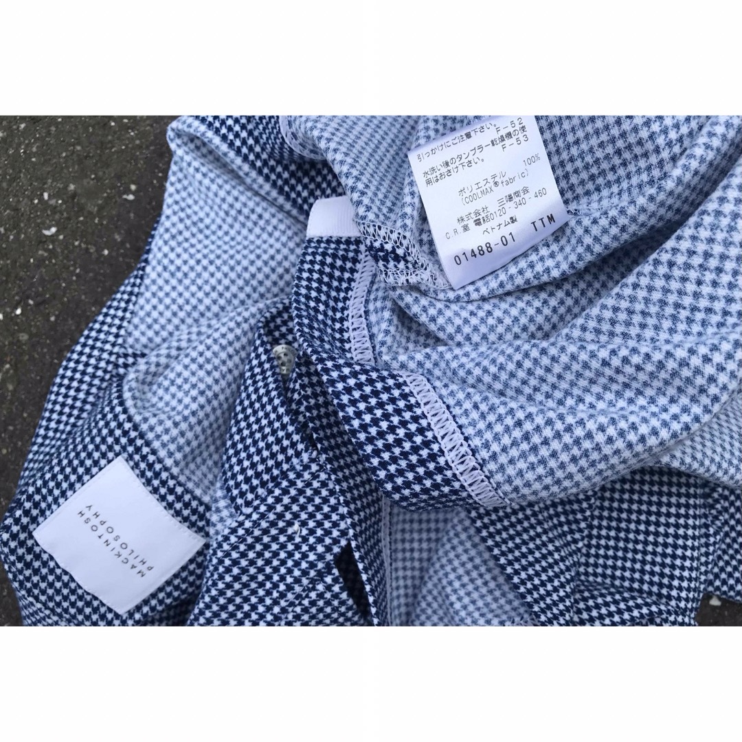 MACKINTOSH(マッキントッシュ)の専用-値下げ マッキントッシュ 千鳥格子 ポロシャツ 38 メンズのトップス(ポロシャツ)の商品写真