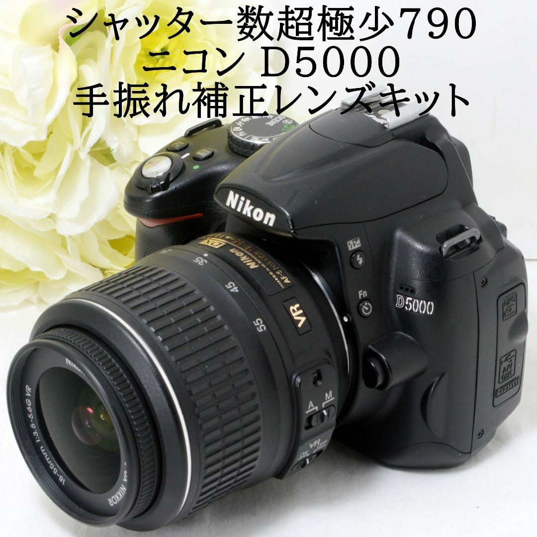 デジタル一眼★ショット数790＆手振れ補正★Nikon ニコン D5000